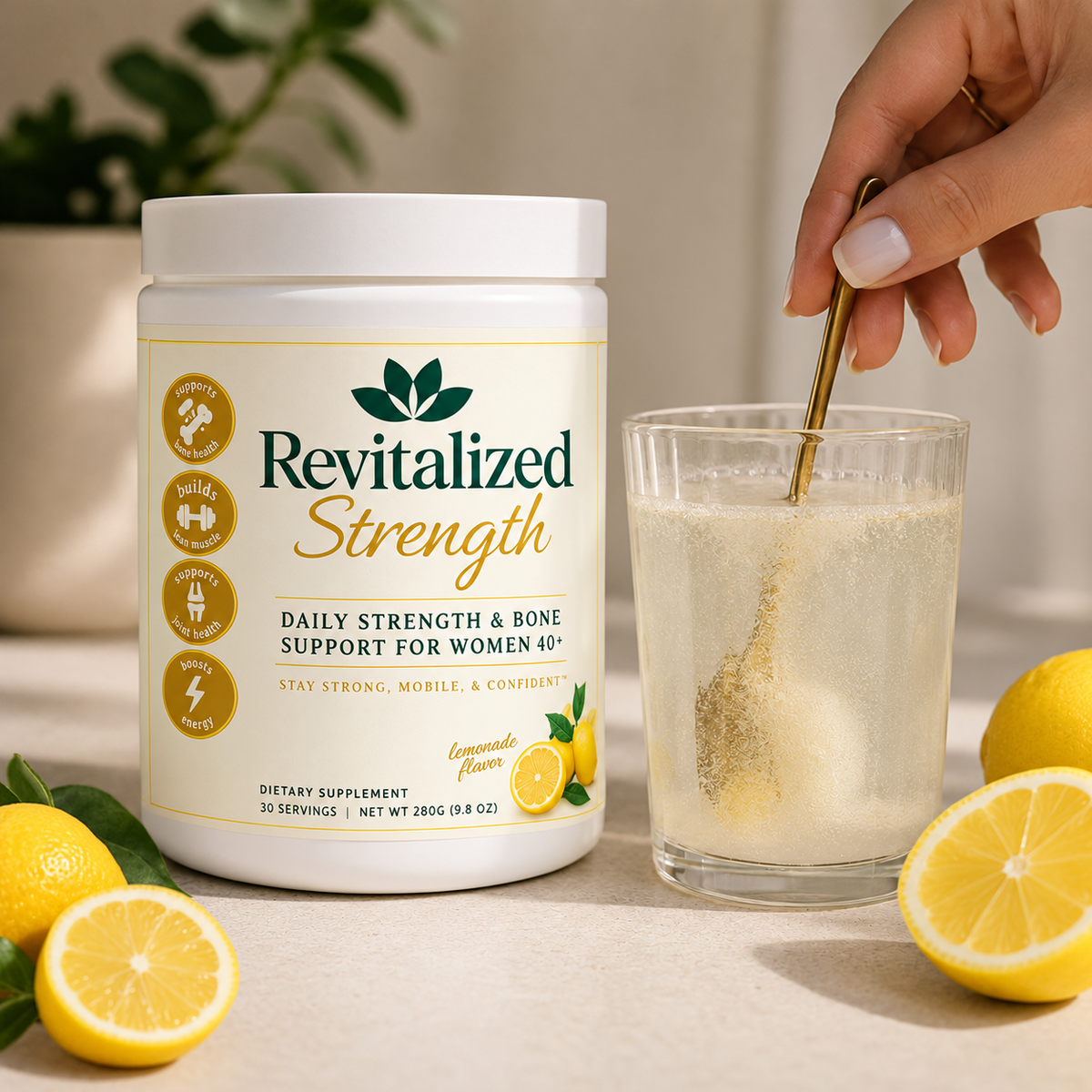 Revitalized Strength, Lemon 30 Servings