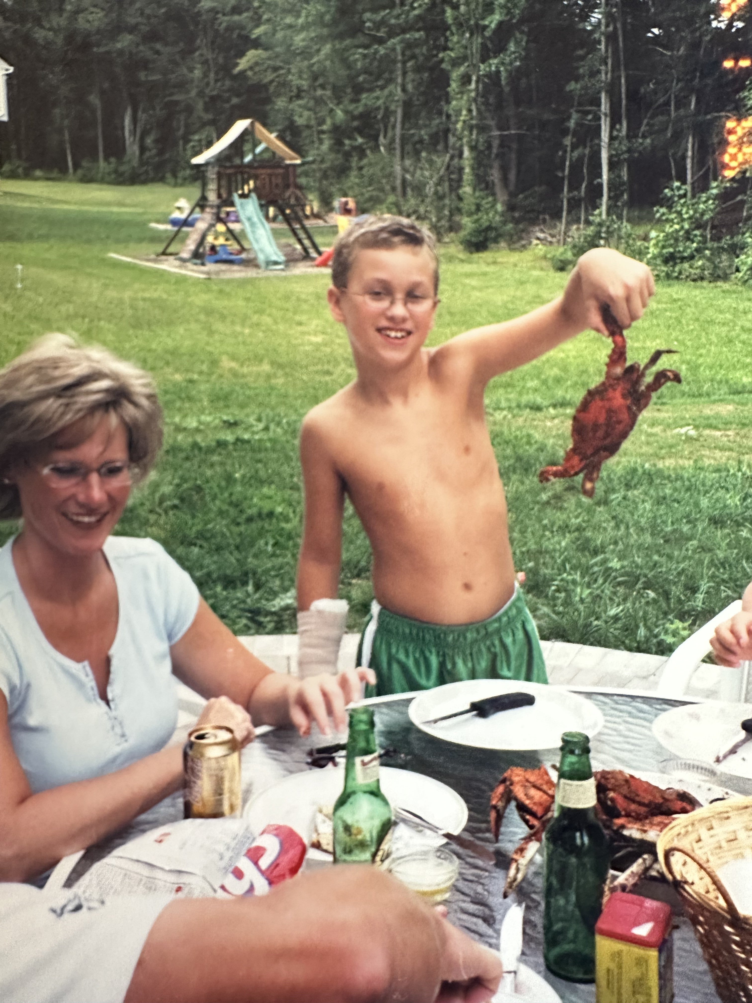 Ben and his mom as a kid
